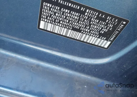 2017 Volkswagen Jetta 1.4T Se from USA, damaged, VIN 3VWDB7AJ6HM331070